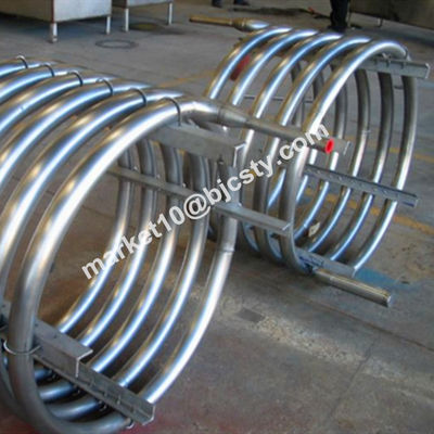 Custom Spiral Piping Coil Titanium Gr2 Seamless Coil Tubing Ti Flanges Cooling For Evaporator