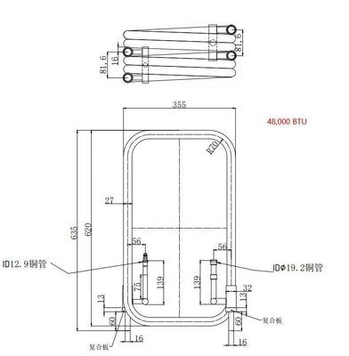 Customized Titanium Condenser / Heat Exchanger Coil Tube For Cooling The Seawater