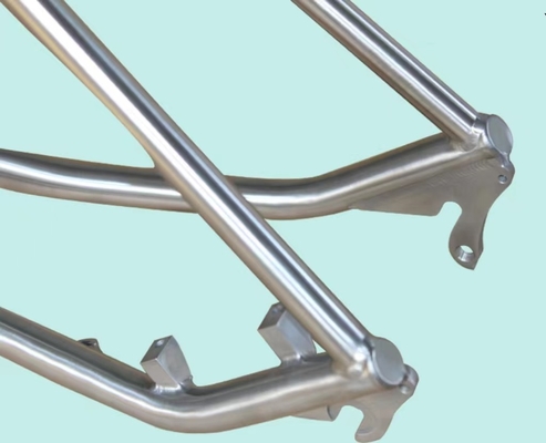 Titanium Alloy Bike Frame For Mountain Bike Internal Wiring Internal Brake Shock Absorption