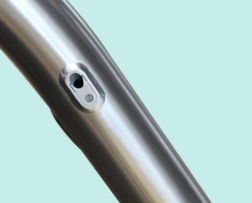 Titanium Alloy Bike Frame For Mountain Bike Internal Wiring Internal Brake Shock Absorption