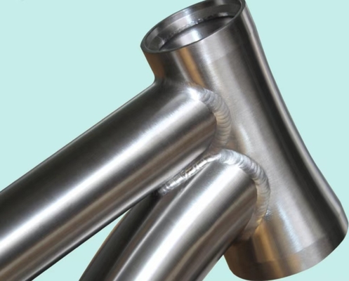 Titanium Alloy Bike Frame For Mountain Bike Internal Wiring Internal Brake Shock Absorption
