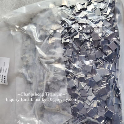 99.95% Niobium Particles Nb Sheet Smelting Additives 10mmx10mmx1mm