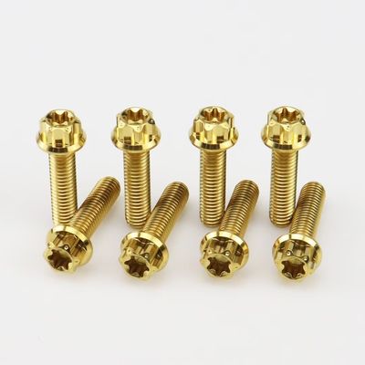 Titanium flange bolt with 6 Points for Automobile and Race Motorcycle