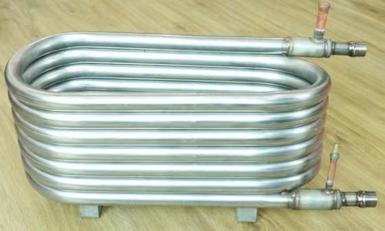 Customized Titanium Condenser / Heat Exchanger Coil Tube For Cooling The Seawater