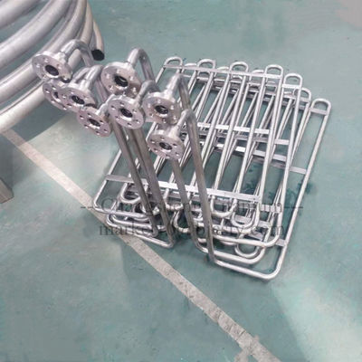 Custom Spiral Piping Coil Titanium Gr2 Seamless Coil Tubing Ti Flanges Cooling For Evaporator