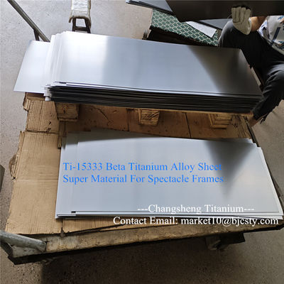Glasses Frames Titanium Sheets Ti15333 0.8mm For Spectacles Components